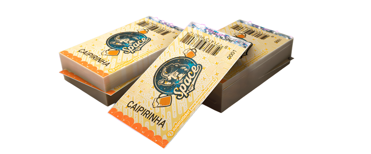 Ficha Papel Moeda Amarela