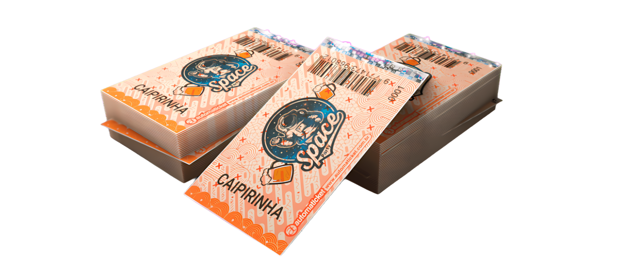 Ficha Papel Moeda — Laranja