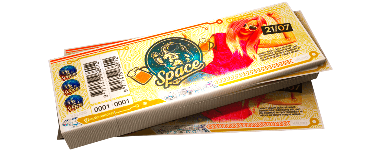 Ingresso Papel Moeda Amarelo