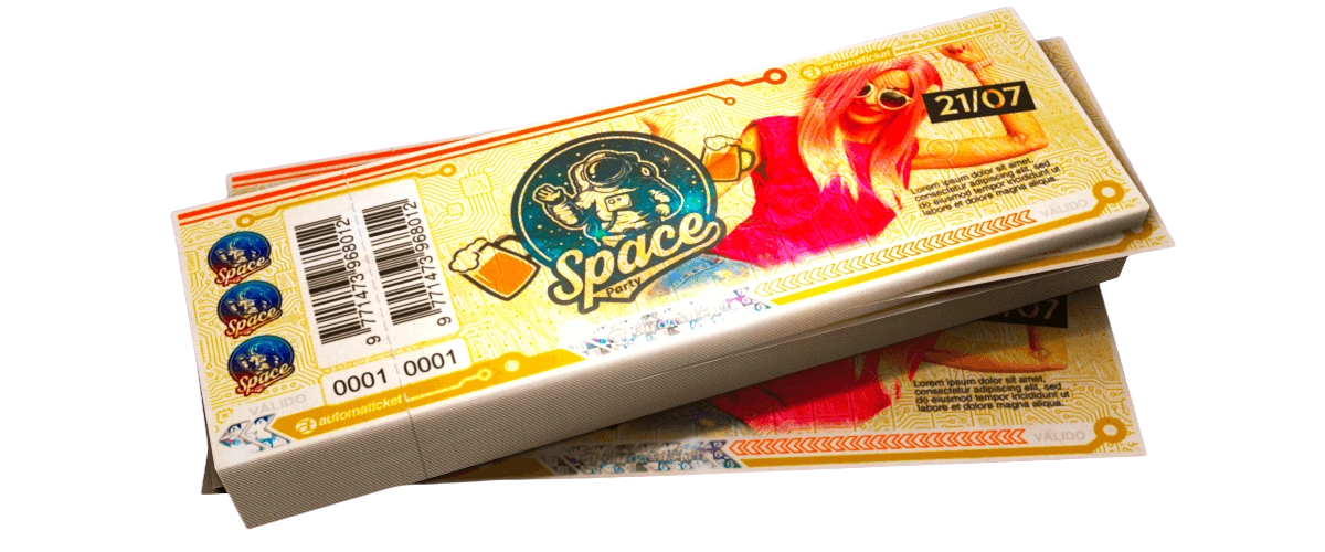 Ingresso Papel Moeda Amarelo