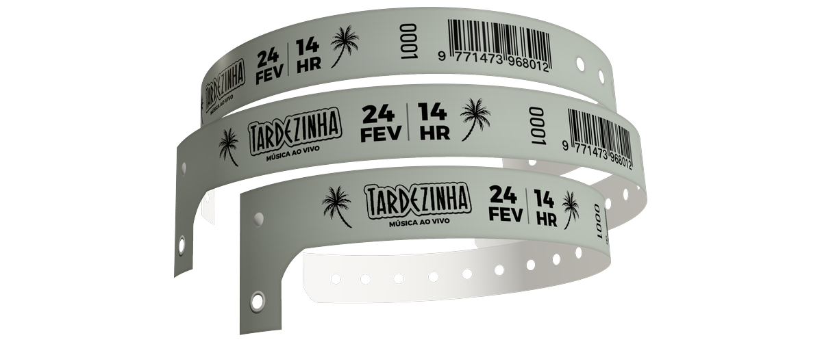 Pulseira PVC Fina — Prata