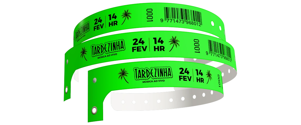 Pulseira PVC Fina Verde
