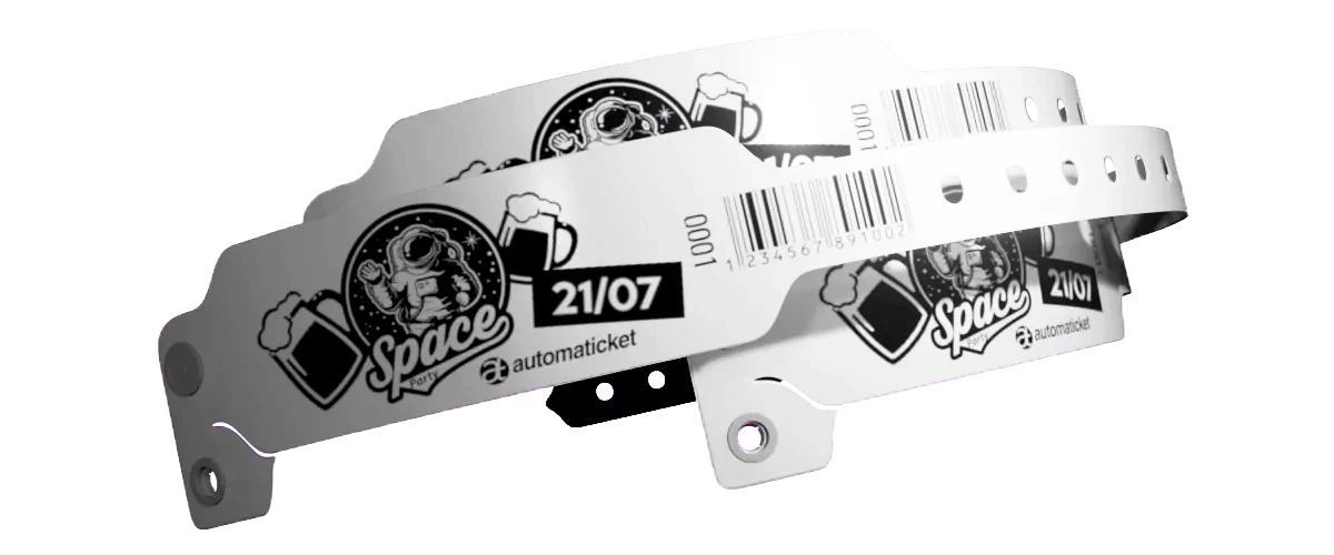 Pulseira PVC Larga Branca