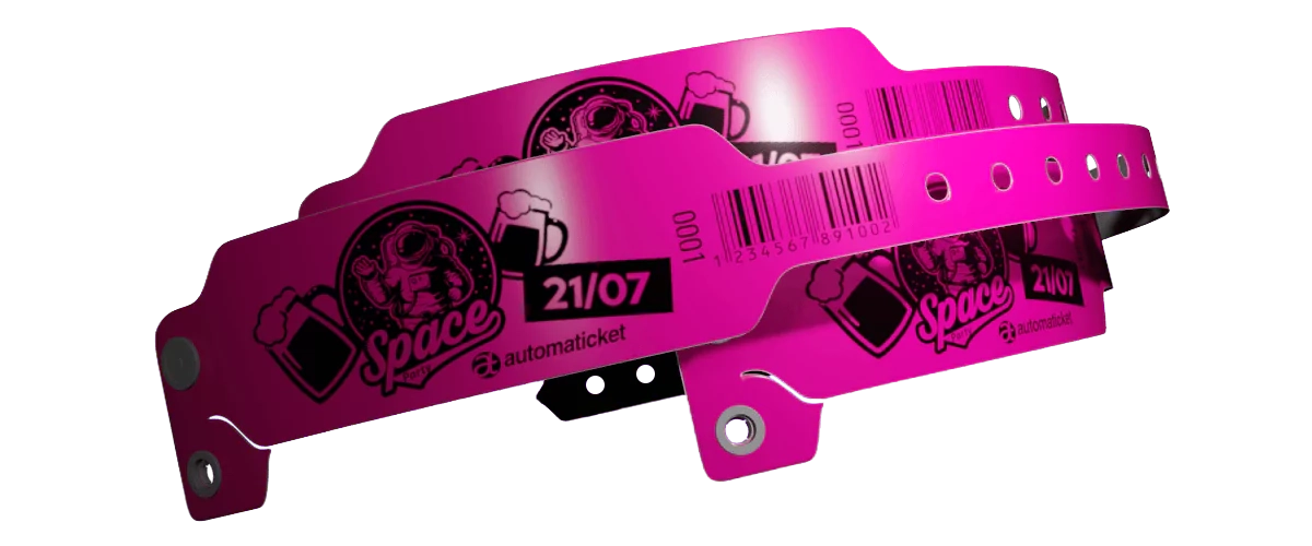 Pulseira PVC Larga — Pink