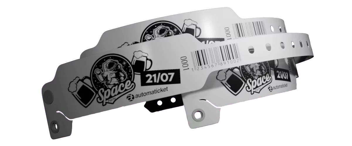 Pulseira PVC Larga Prata