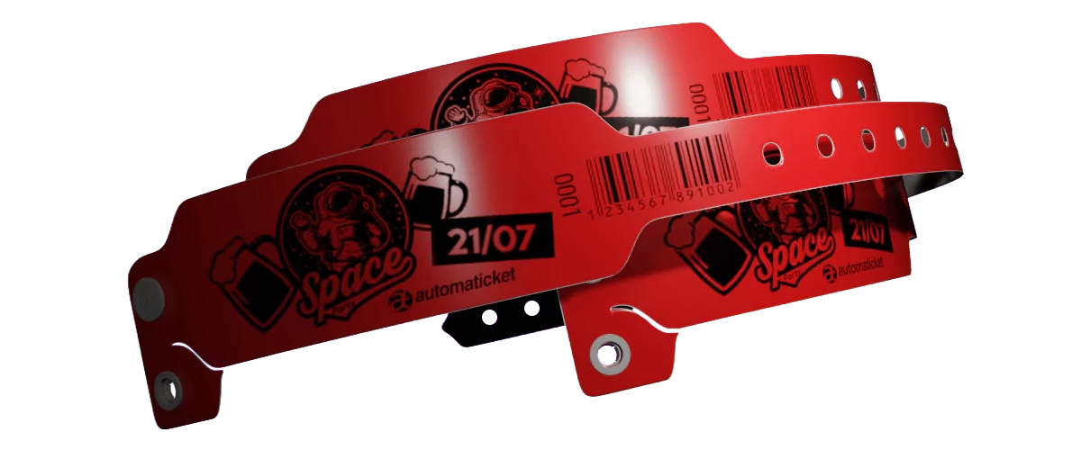 Pulseira PVC Larga — Vermelho Escuro