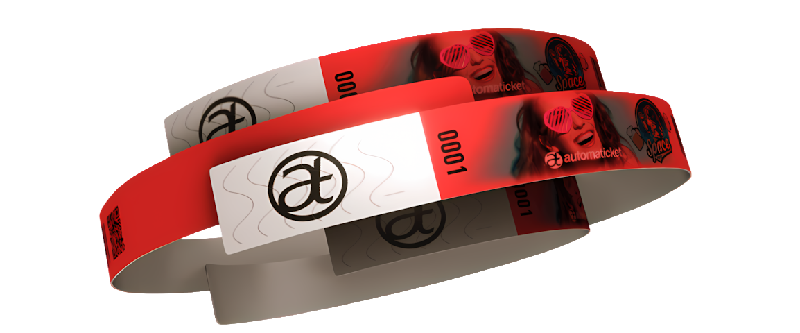 Pulseira Tyvek Vermelho Escuro